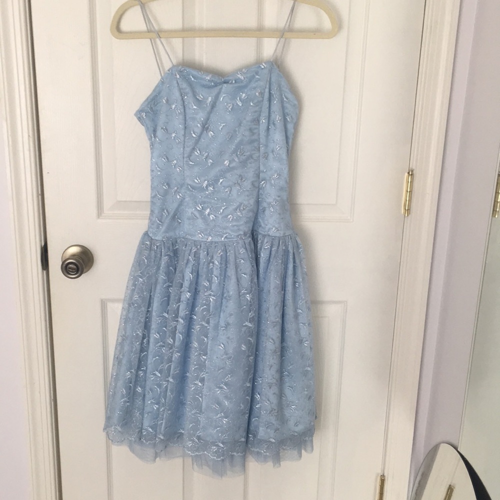 Formal light blue dress